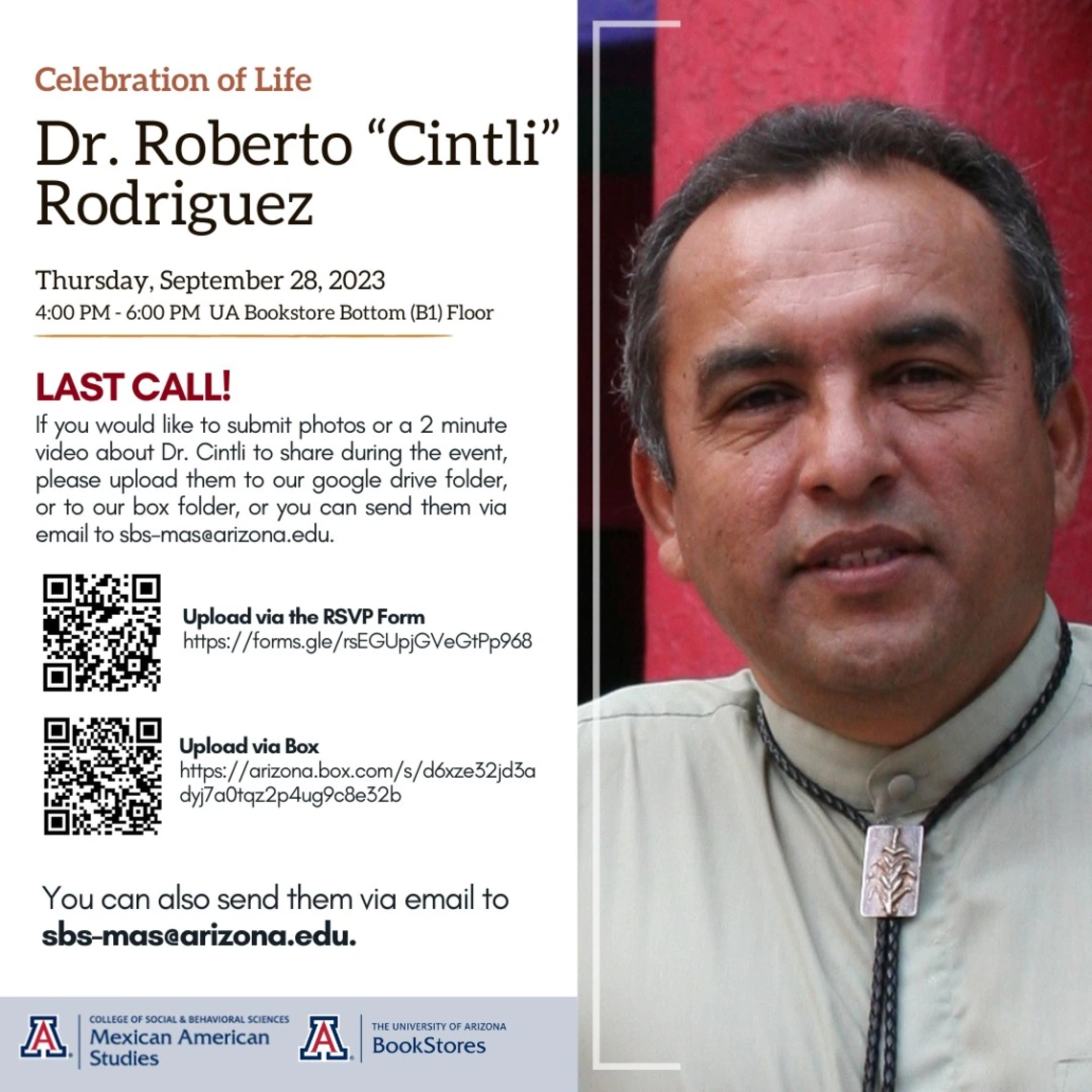 Professor Roberto "Cintli" Rodriguez Memorial